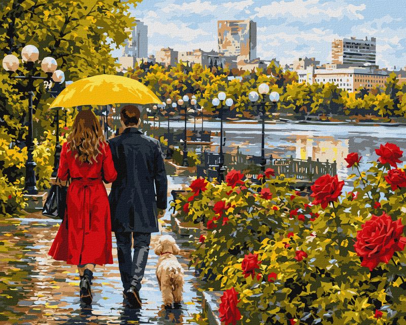 Картина за номерами - Прогулянка Донецьком ©art_selena_ua