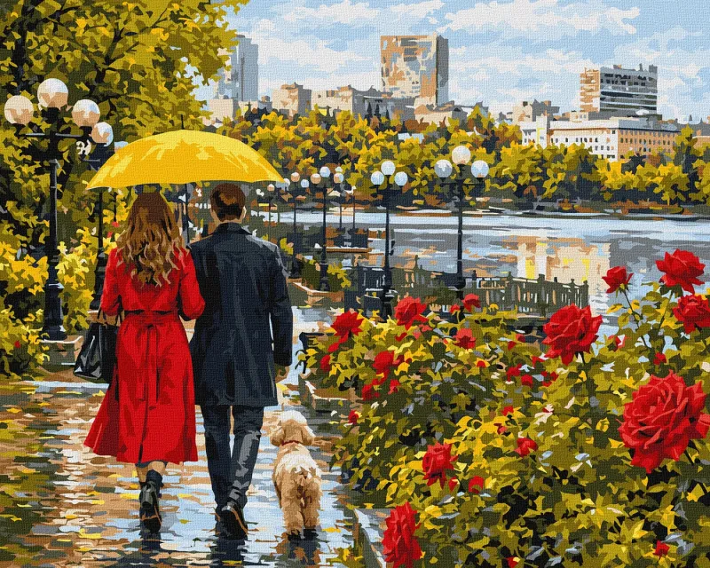 Картина за номерами - Прогулянка Донецьком ©art_selena_ua