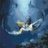 Painting by numbers - The underwater love with metallic paints 