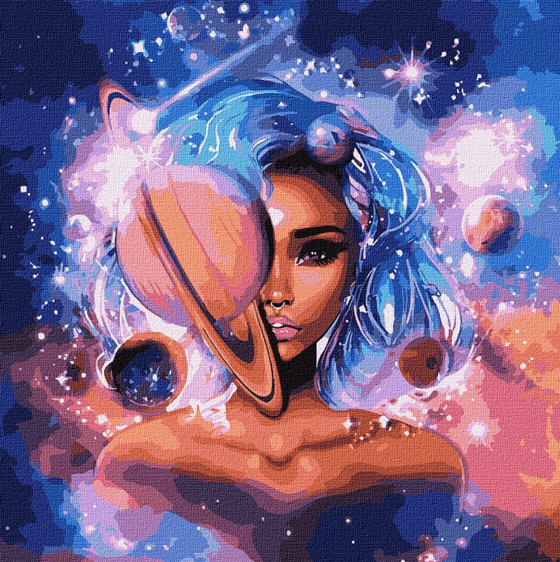 Painting by numbers - Mistress of the Universe 2 with a metallic paint 