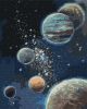 Картина по номерам - Неизведанный космос ©Светлана Теренчук