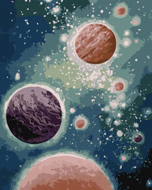 Painting by numbers - Movement of the planets ©Svitlana Terenchuk