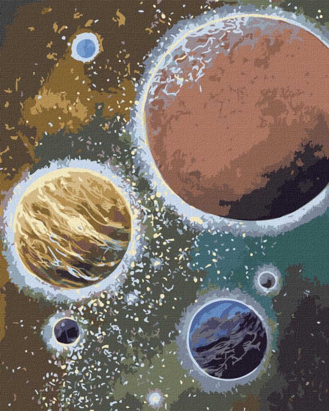 Painting by numbers - Mysterious space ©Svitlana Terenchuk