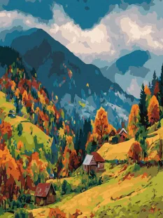 Картина по номерам - Душа Карпат ©art_selena_ua