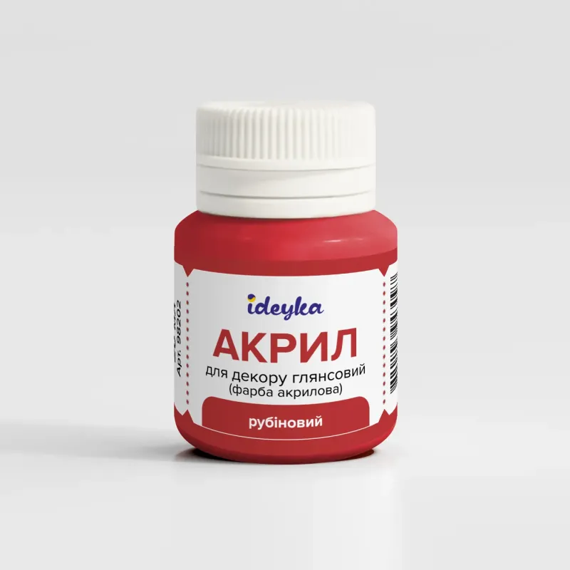 Акрил для декору - Рубіновий