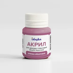 Акрил для декору - Рожево-ебонітовий