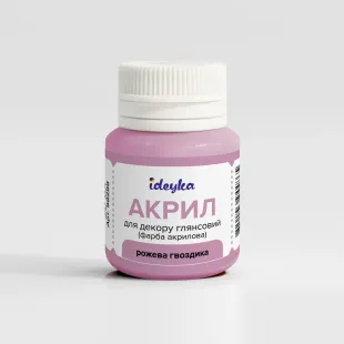 Акрил для декору - Рожева гвоздика