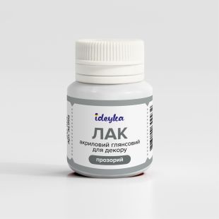 Лак акриловий глянсовий для декору (прозорий)