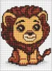 Diamond mosaic without frame - The king of animals ©art_selena_ua