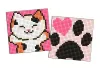 Diamond mosaic on a magnet - Fluffy hugs, set of 2 pcs