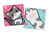 Diamond mosaic on a magnet - Grey fluffy, set of 2 pcs