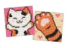 Diamond mosaic on a sticker - Puffy, set of 2 pcs