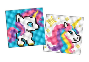 Diamond mosaic on a sticker - Unicorn, set of 2 pcs