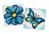 Diamond mosaic on a magnet - Blue colour, set of 2 pcs