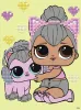 Алмазна мозаїка з частковою викладкою - LOL Surprise! Kitty Queen With Kitty Kitty