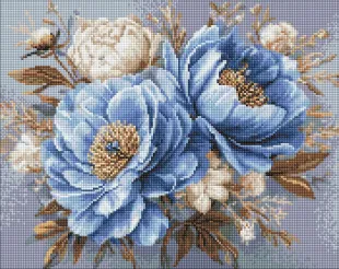 Алмазна мозаїка - Золоте сяйво пелюсток ©art_selena_ua