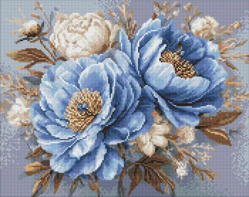 Алмазная мозаика - Золотое сияние лепестков ©art_selena_ua