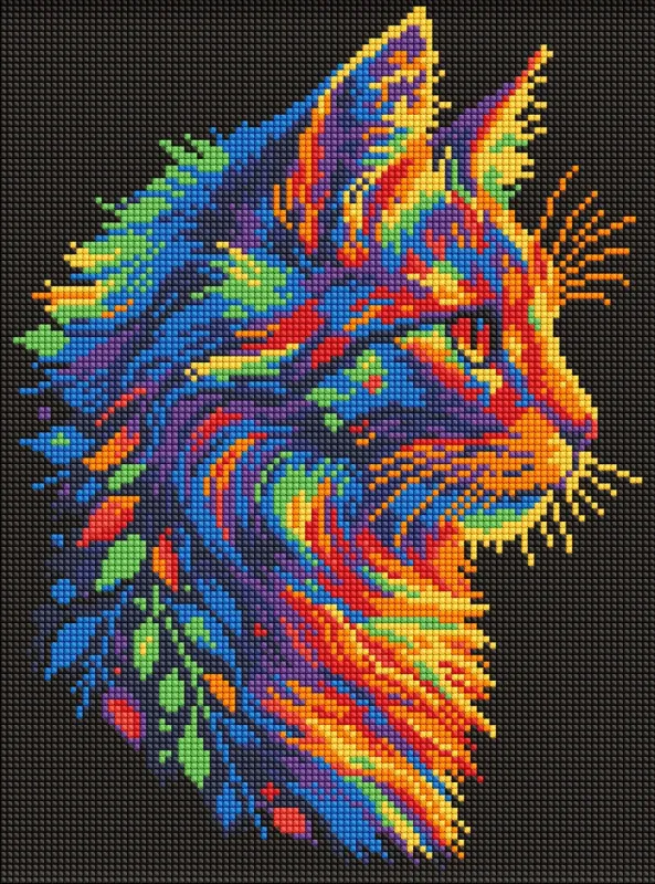 Алмазная мозаика - Яркий котик ©art_selena_ua