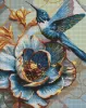 Diamond mosaic - Hummingbird on a peony ©art_selena_ua