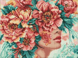 Алмазная мозаика без подрамника - Романтика цветов ©victoria_art___