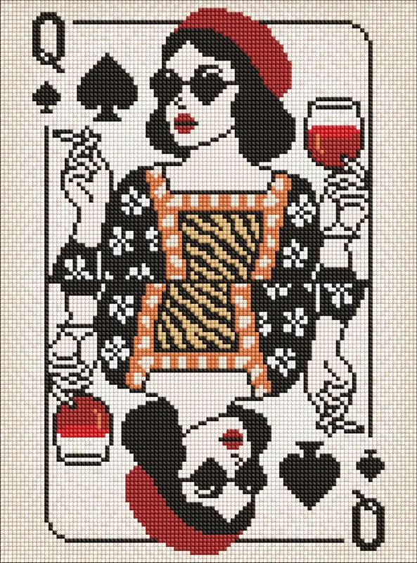 Алмазна мозаїка - Карта королеви ©art_selena_ua