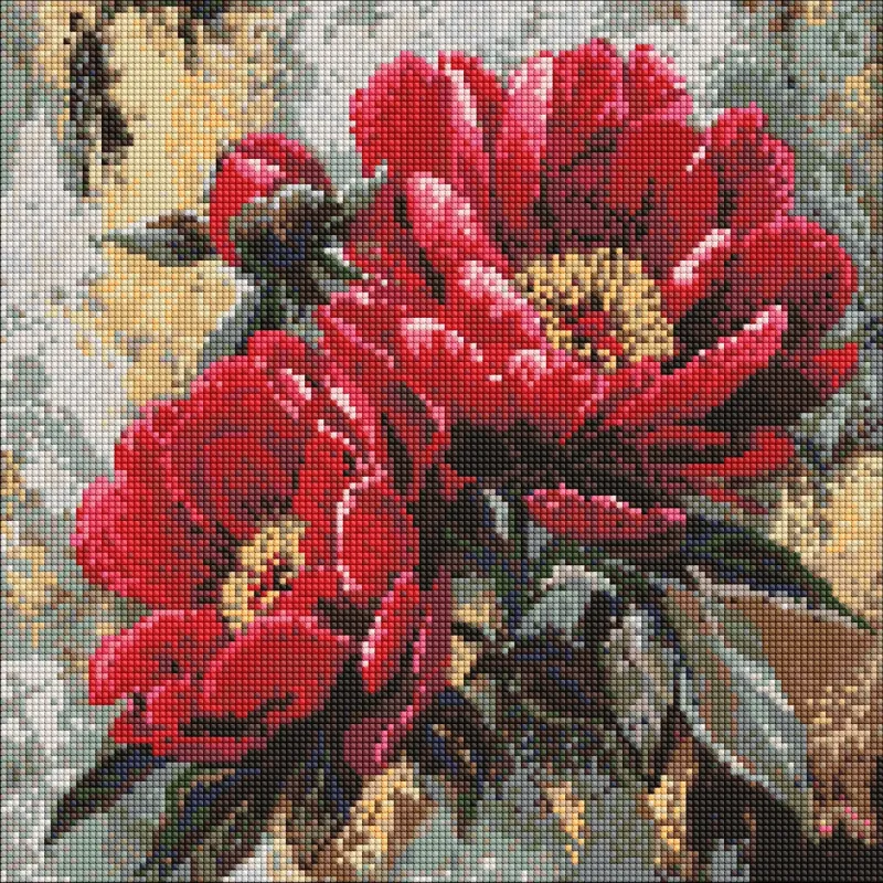 Алмазная мозаика - Красная муза ©art_selena_ua