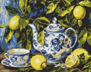Алмазна мозаїка - Лимонна кераміка ©art_selena_ua