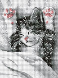 Алмазна мозаїка - Муркотливий ранок ©art_selena_ua
