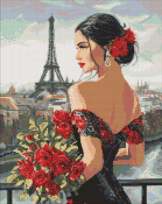 Алмазная мозаика - Влюблена в Париж ©art_selena_ua