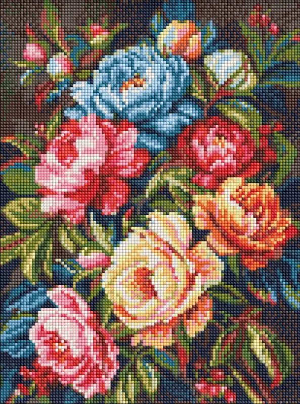 Diamond mosaic - Bright Peonies ©art_selena_ua