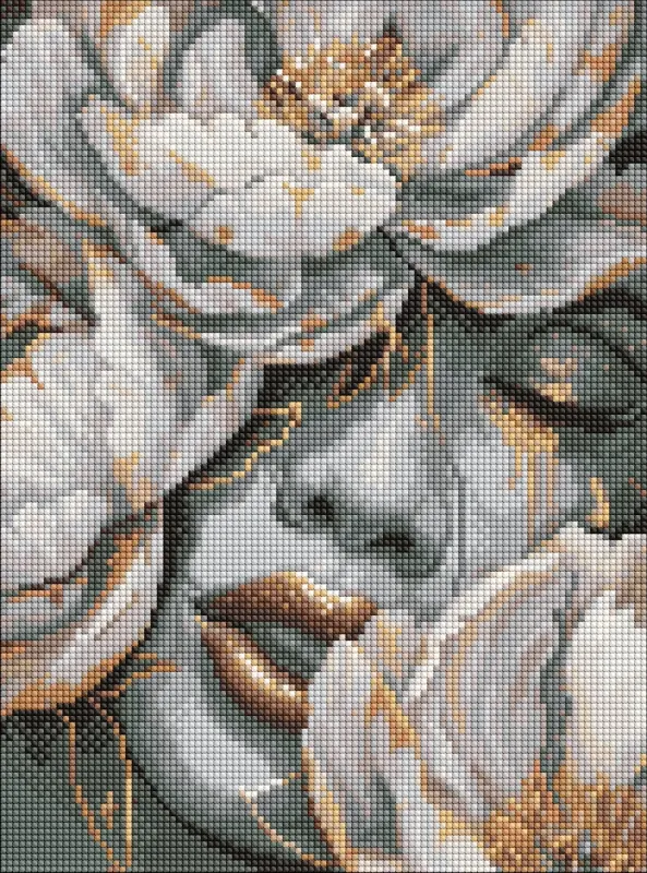 Алмазная мозаика - Тайна цветочного взгляда ©art_selena_ua
