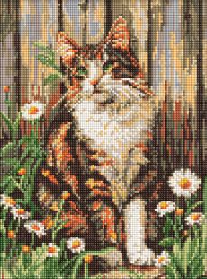 Алмазная мозаика - Взгляд милого кота ©art_selena_ua