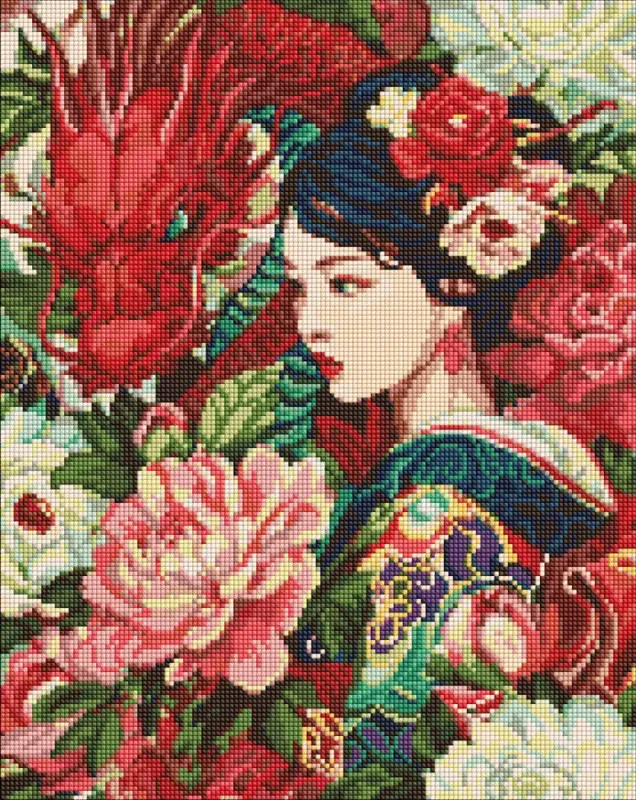 Алмазна мозаїка - Дівчина та дракон ©art_selena_ua