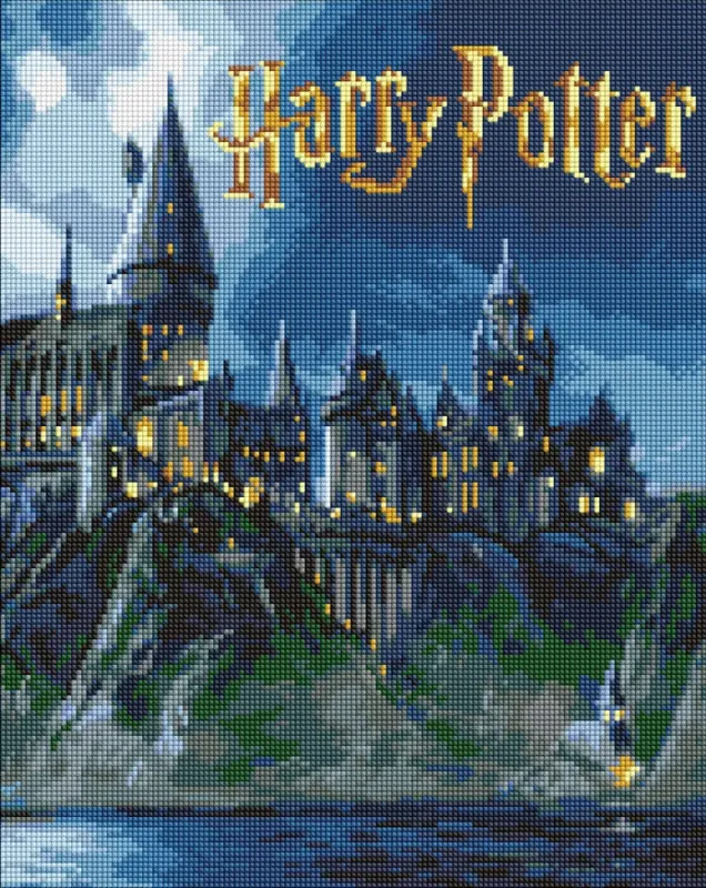 Алмазна мозаїка - Harry Potter: Гоґвортс вночі ©Warner Bros.