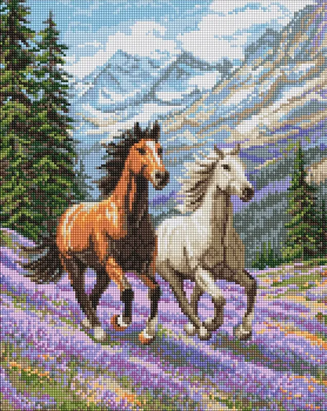 Diamond mosaic - Friends of green meadows ©art_selena_ua