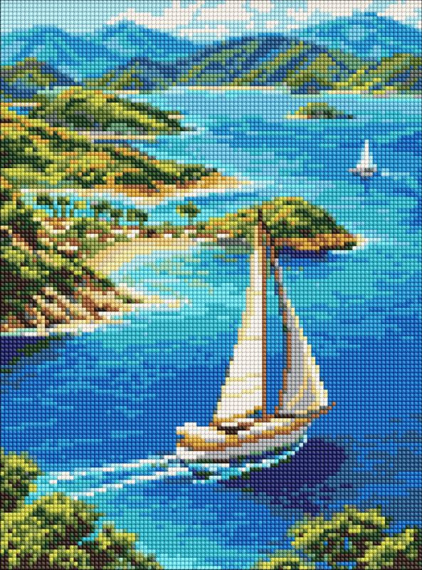 Алмазна мозаїка - Нескінченна лагуна ©art_selena_ua