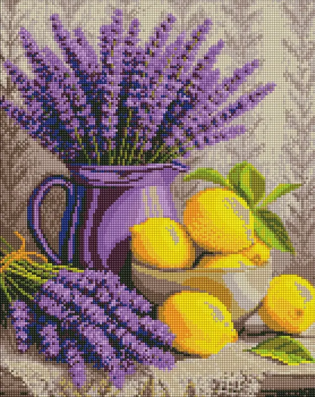 Алмазна мозаїка - Лаванда та лимони ©art_selena_ua