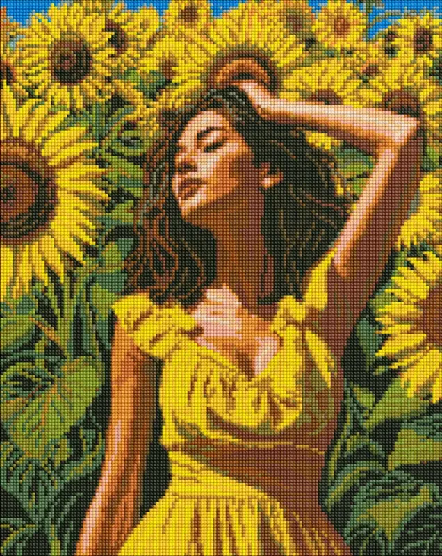 Алмазная мозаика - Под солнцем лепестков ©art_selena_ua
