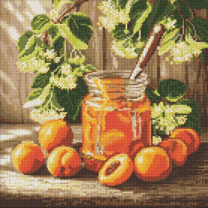 Diamond mosaic - Sweet apricot stock ©art_selena_ua