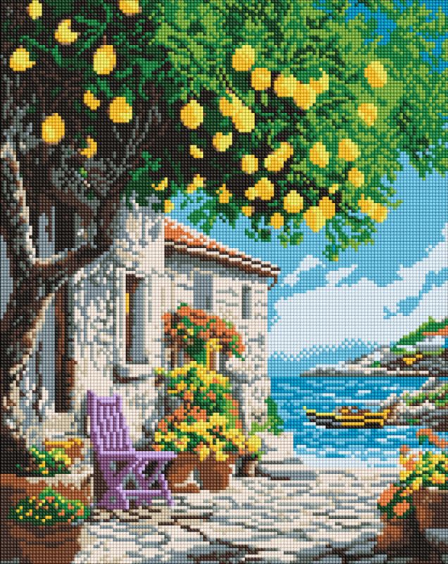 Алмазна мозаїка - Лимонне дерево ©art_selena_ua