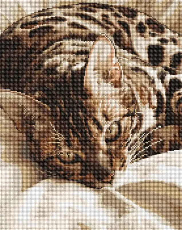 Алмазна мозаїка - Бурштиновий погляд ©art_selena_ua