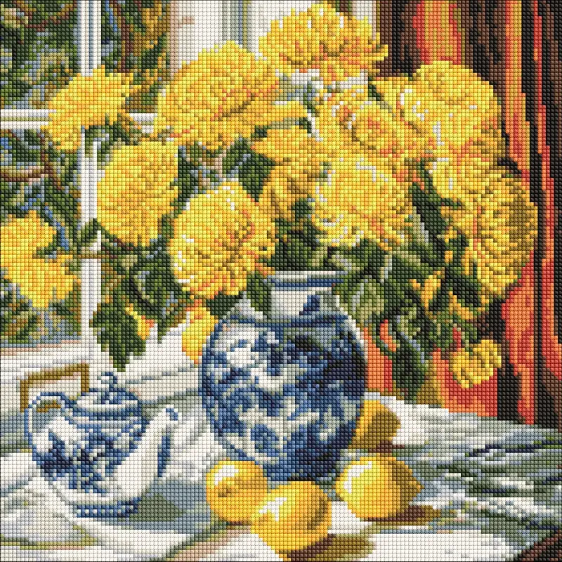 Алмазна мозаїка - Душа квітів ©art_selena_ua