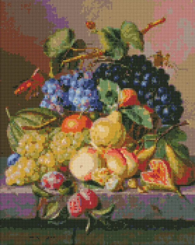 Алмазная мозаика - Бархатный натюрморт ©Amalie Kärcher