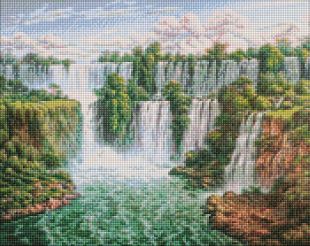 Алмазная мозаика - Живописный водопад ©Сергей Лобач