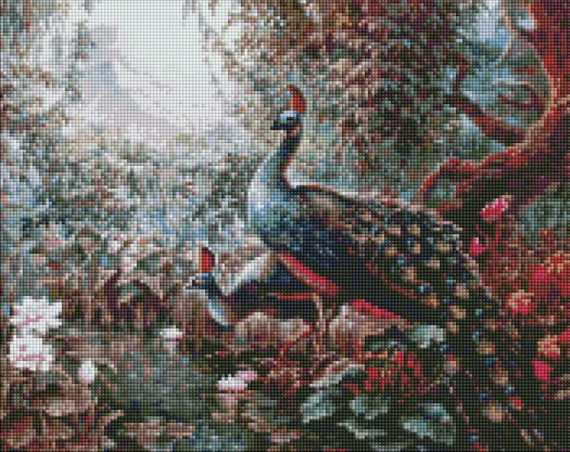 Алмазна мозаїка - Казкові пави ©Сергій Лобач