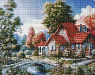 Алмазна мозаїка - Бабусин будинок ©Сергій Лобач