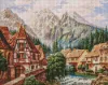 Алмазна мозаїка - Містечко в горах ©Сергій Лобач