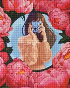 Алмазна мозаїка - Квіткове селфі ©Kira Corporal 