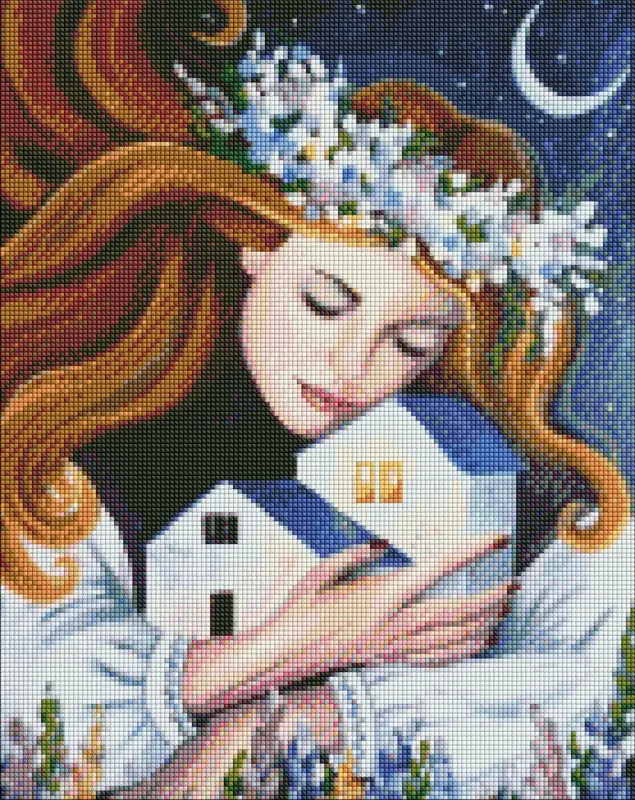 Алмазна мозаїка - Вогні рідного дому ©O.Salaris