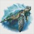 Diamond mosaic - Blue turtle